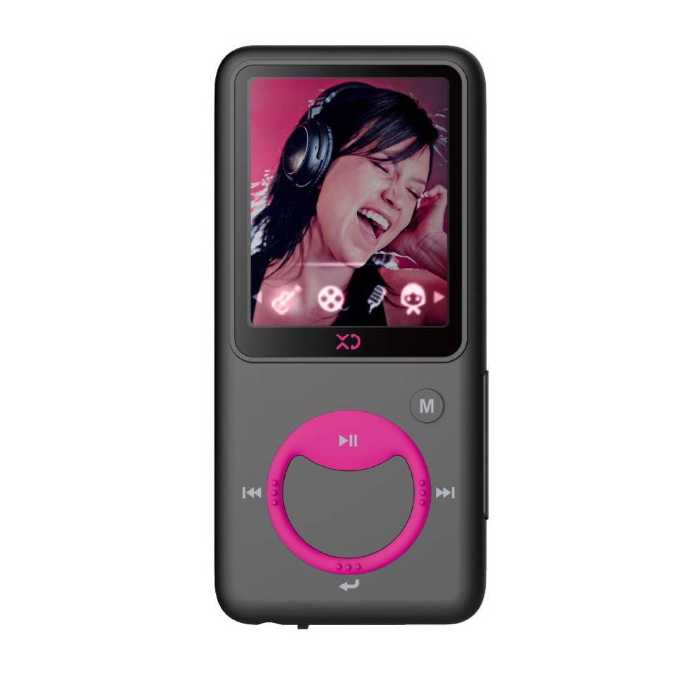 XD Enjoy XDBTR312PNK lettore e registratore MP3/MP4 Lettore MP4 Grigio, Rosa