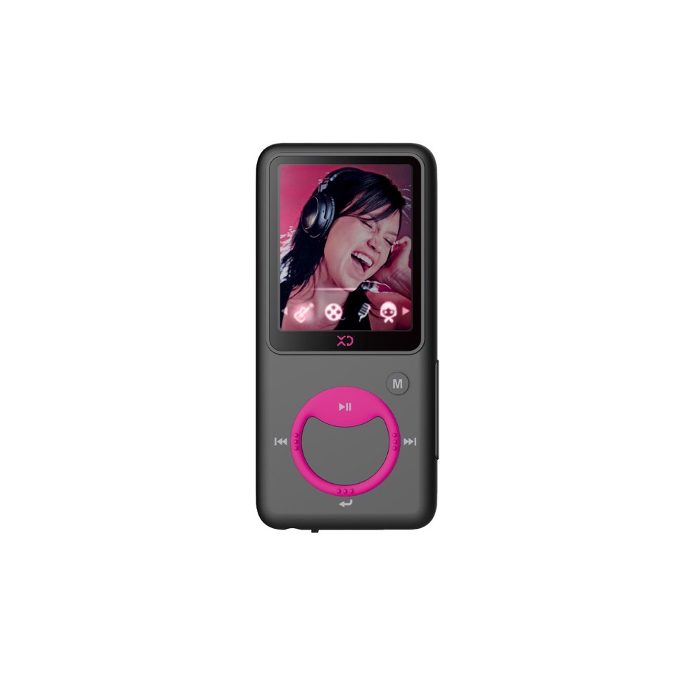 XD Enjoy XDBTR312PNK lettore e registratore MP3/MP4 Lettore MP4 Grigio, Rosa