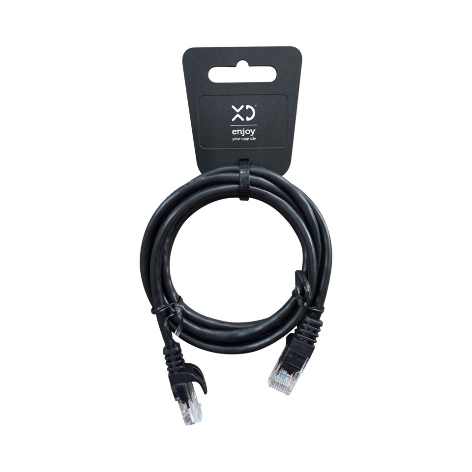 XD Enjoy XDLAN15 cavo di rete Nero 1,5 m Cat6