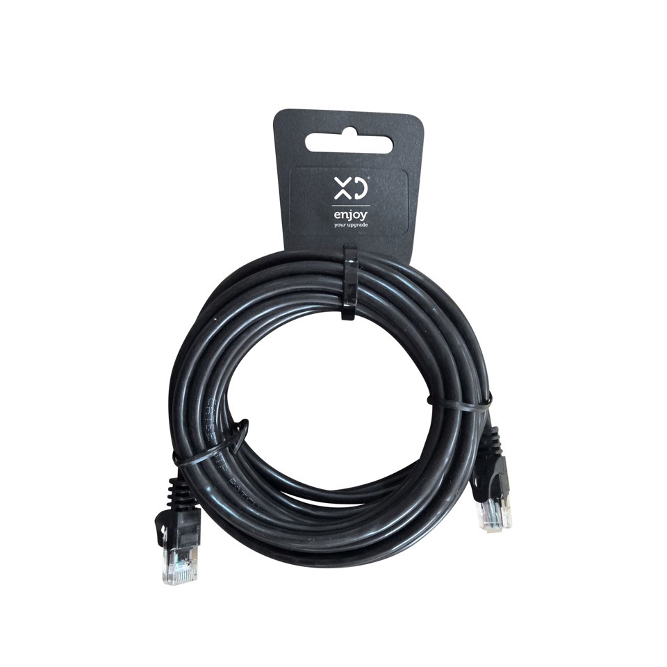 XD Enjoy XDLAN50 cavo di rete Nero 5 m Cat6