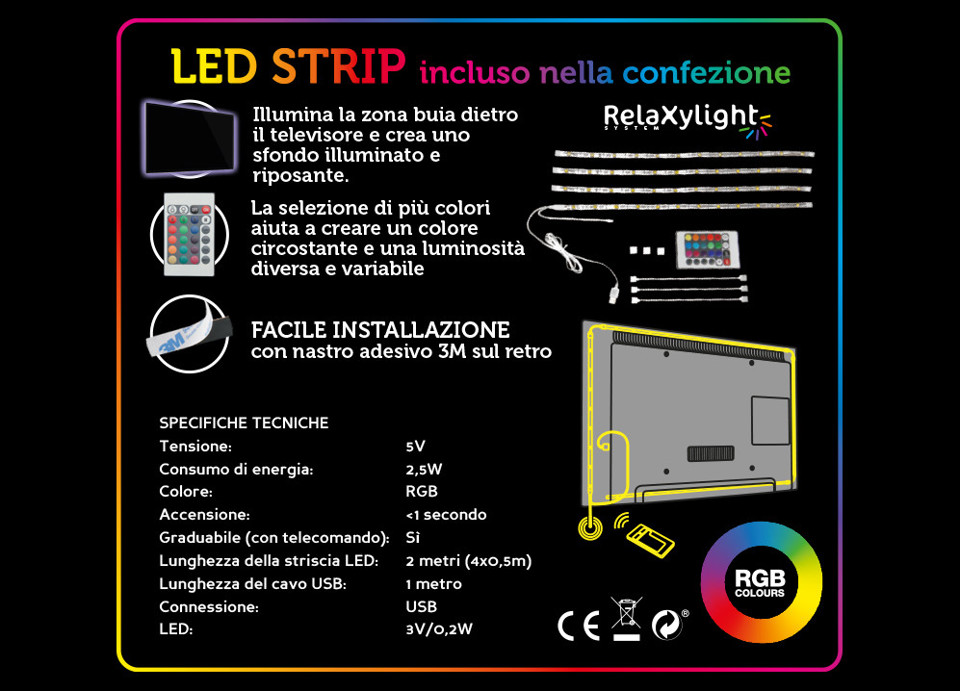 XD Enjoy XDLHTSL12M Supporto TV a parete 109,2 cm (43") Nero