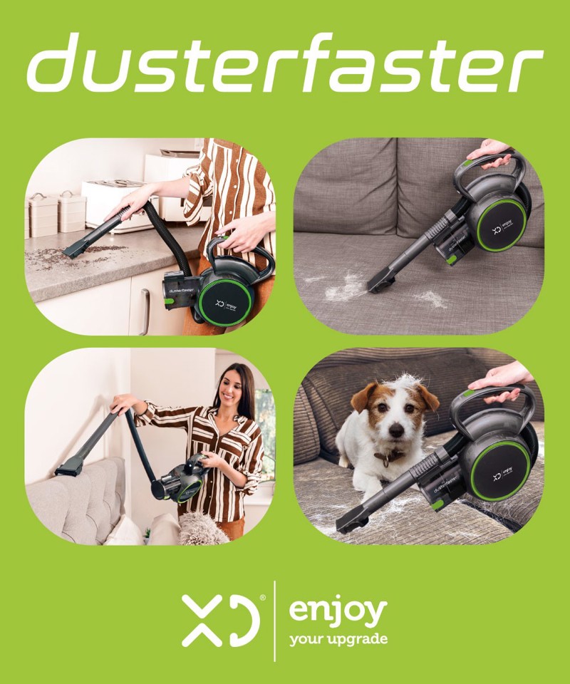 XD Enjoy XDNY273 aspirapolvere senza filo Verde, Grigio Senza sacchetto