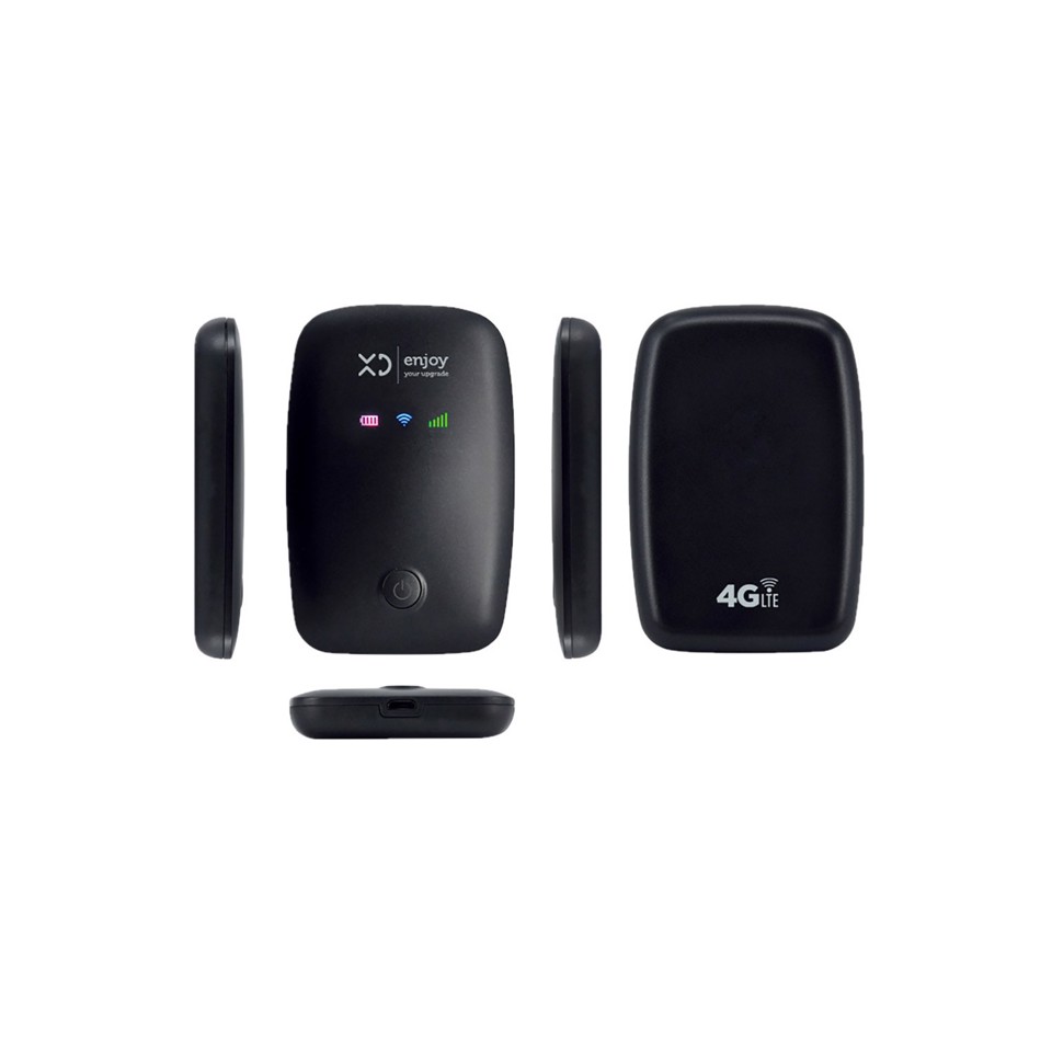 XD Enjoy XDSAPM3 router wireless Banda singola (2.4 GHz) 4G Nero