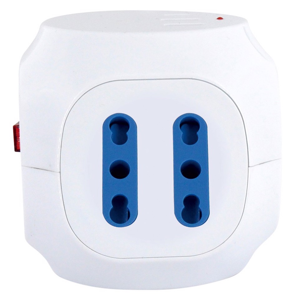 XD Enjoy XDSL1088 prolunghe e multiple 1,5 m 5 presa(e) AC Interno Blu, Bianco