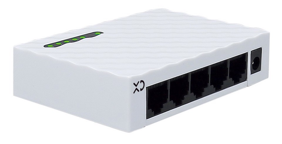 XD Enjoy XDTX55WHT switch di rete Gigabit Ethernet (10/100/1000) Bianco