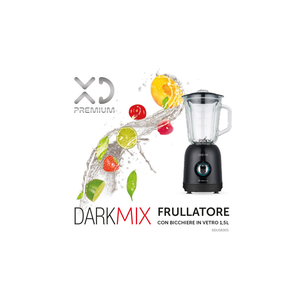 XD Premium XDUS8305 frullatore 1,5 L Frullatore da tavolo 800 W Nero