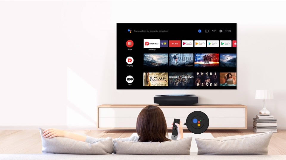 XGIMI Aura videoproiettore Proiettore a raggio ultra corto 2400 ANSI lumen DLP 2160p (3840x2160) Compatibilità 3D Nero, Argento