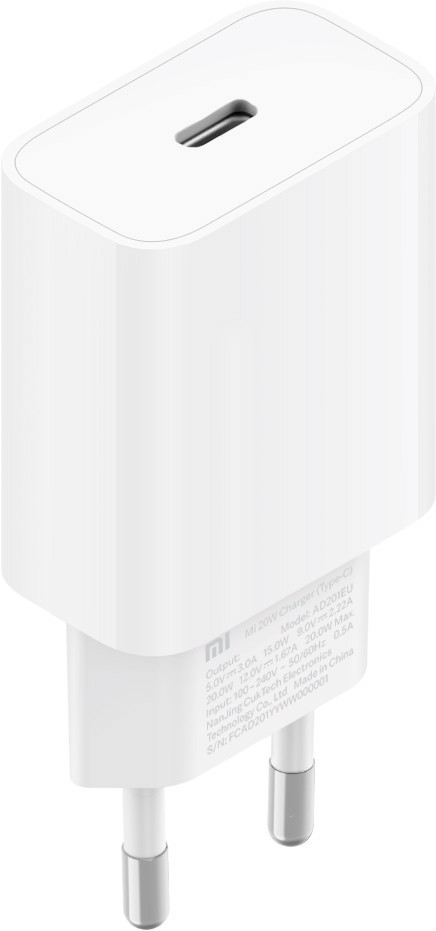 Xiaomi Mi 20W Console portatile, Smartphone, Tablet Bianco AC Ricarica rapida Interno