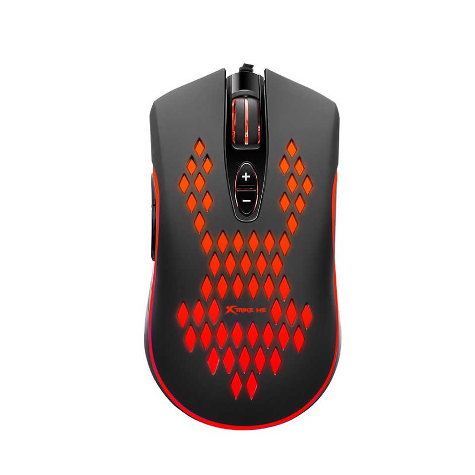 Xtrike Me GM-222 mouse Gaming Ambidestro USB tipo A Ottico 6400 DPI