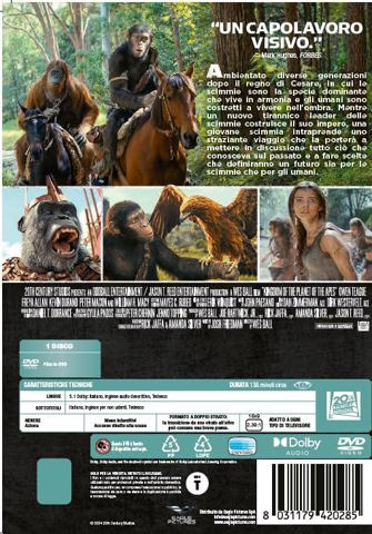 Dvd il regno del pianeta delle scimmie