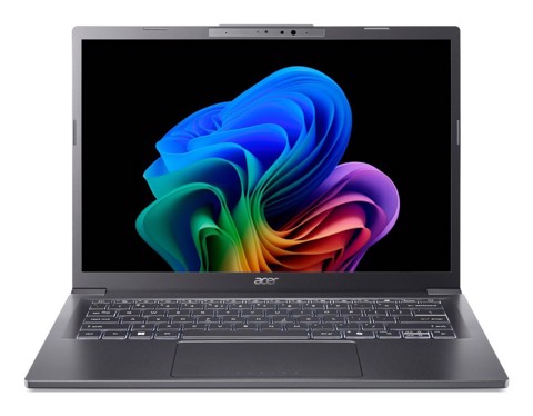 Acer Aspire 14 AI Intel Core Ultra 7 256V Computer portatile 35.6 cm (14") OLED 16 GB LPDDR5x-SDRAM 512 GB SSD Wi-Fi 6E (802.11ax) Windows 11 Home Grigio