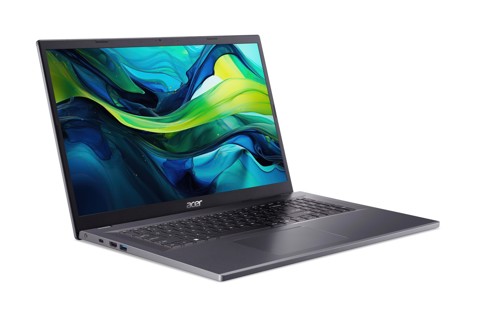 Acer Aspire 17 A17-51M-55Z2 Intel Core 5 120U Computer portatile 43,9 cm (17.3") Full HD 16 GB DDR5-SDRAM 512 GB SSD Wi-Fi 6E (802.11ax) Windows 11 Pro Grigio QWERTY Italiano