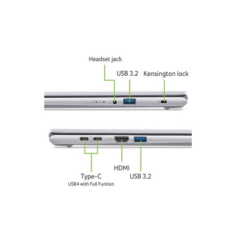 Acer Aspire Go 15 AG15-72P-5628 Intel Core 5 120U Computer portatile 39,6 cm (15.6") Full HD 32 GB DDR4-SDRAM 512 GB SSD Wi-Fi 6 (802.11ax) Windows 11 Home Italiano Argento