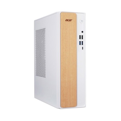 Acer Aspire XC102-RPL Intel® Core™ i5 i5-13420H 16 GB DDR4-SDRAM 512 GB SSD Windows 11 Home PC Bianco, Legno