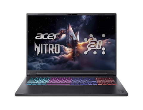 Acer Nitro 18 AI AN18-61-R86B AMD Ryzen AI 9 365 Computer portatile 45,7 cm (18") WQXGA 32 GB DDR5-SDRAM 2 TB SSD NVIDIA GeForce RTX 5070 Ti Wi-Fi 6E (802.11ax) Windows 11 Home Nero