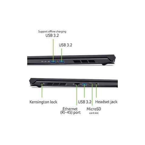 Acer Nitro V 16 AI ANV16-42-R47N AMD Ryzen™ 7 260 Computer portatile 40,6 cm (16") WUXGA 16 GB DDR5-SDRAM 1 TB SSD NVIDIA GeForce RTX 5070 Wi-Fi 6E (802.11ax) Windows 11 Home Italiano Nero, Rosso