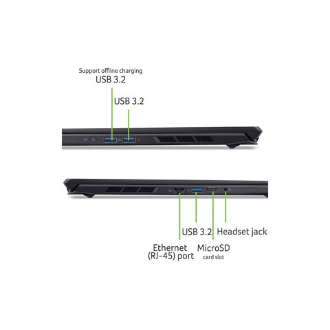 Acer Nitro V 16S AI ANV16S-61-R6PW Copilot+ PC AMD Ryzen AI 9 365 Computer portatile 40,6 cm (16") WQXGA 32 GB DDR5-SDRAM 1 TB SSD NVIDIA GeForce RTX 5070 Wi-Fi 6E (802.11ax) Windows 11 Home Italiano Nero