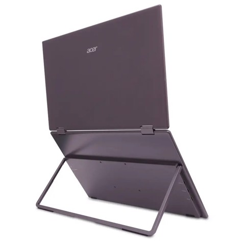 Acer PD163Qbmiuux Monitor PC 39,6 cm (15.6") 1920 x 1080 Pixel Double Full HD LED Grigio