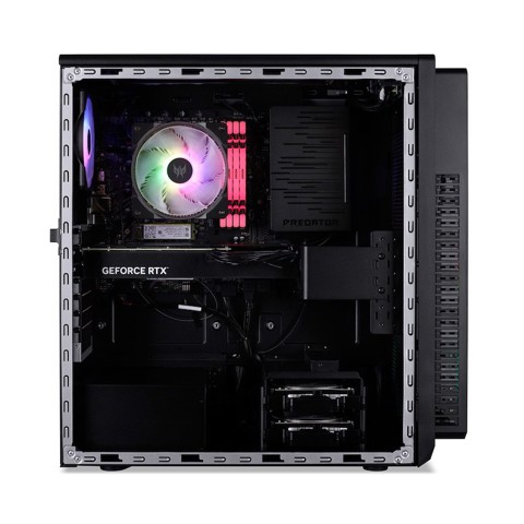 Acer Predator PO5-660 Intel Core Ultra 7 265F 32 GB DDR5-SDRAM 1 TB SSD NVIDIA GeForce RTX 5070 Windows 11 Home Desktop PC Nero