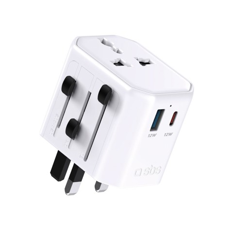 Adattatore da viaggio universale + USB + Type-C