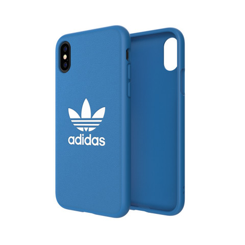 Adidas Trefoil custodia per cellulare 14,7 cm (5.8") Cover Blu, Bianco
