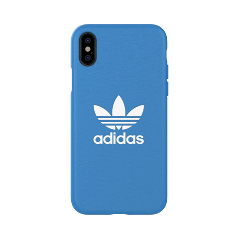 Adidas Trefoil custodia per cellulare 14,7 cm (5.8") Cover Blu, Bianco