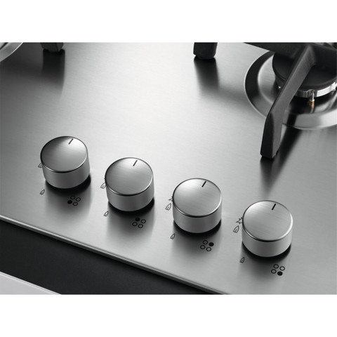 AEG 949 640 849 piano cottura Argento Da incasso 60 cm Gas 4 Fornello(i)