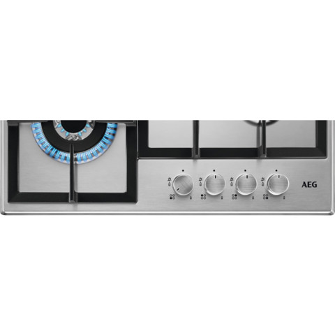 AEG 949 640 849 piano cottura Argento Da incasso 60 cm Gas 4 Fornello(i)