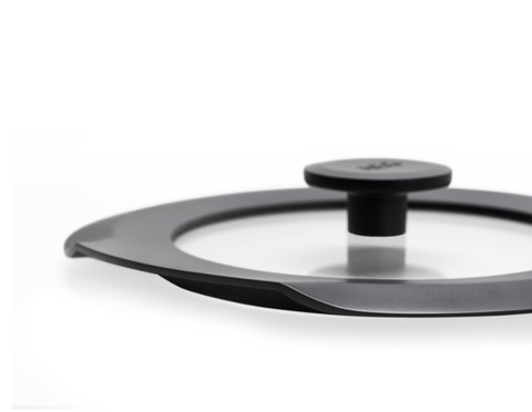AEG A9HOSM coperchio per pentola Rotondo Nero, Trasparente