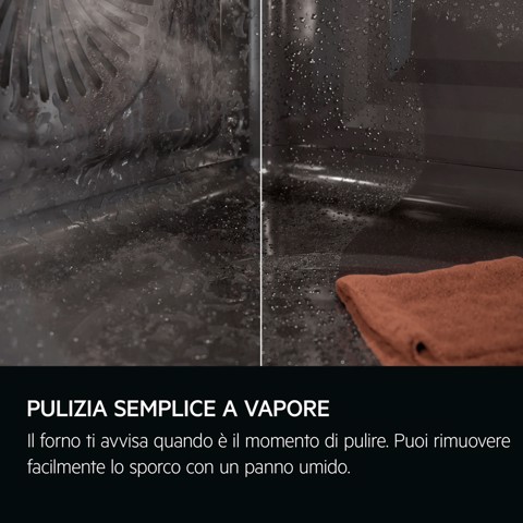 AEG Forno Incasso Steam Pro (100% Vapore, 50% Vapore, 25 %Vapore + Sous Vide) + Wi Fi + Camera Classe A++ 60 Cm TP9SB881DT