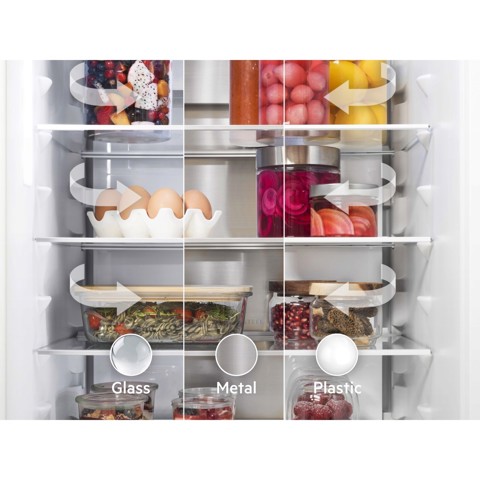 AEG FRIGORIFERO COMBINATO MULTIFLOW (METAL) CLASSE C TC8MS181CS