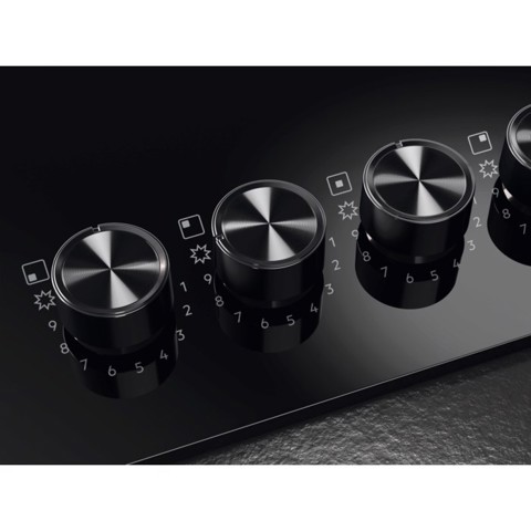 AEG HKB75451NB Nero Da incasso 75 cm Gas 5 Fornello(i)