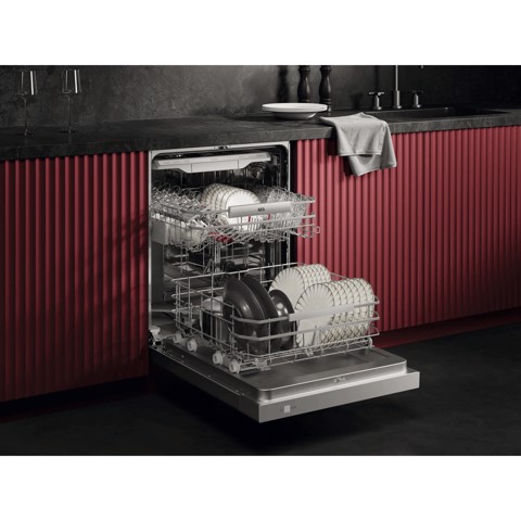 AEG Lavastoviglie Incasso 60 Cm - Flat Sottopiano 14 Coperti Classe A 40 Dba MADE IN ITALY GU8200A2SGM