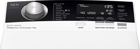 AEG LAVATRICE CARICA ALTO 7 KG CLASSE A 1300 GIRI XTR8BGC37A MADE IN EUROPE