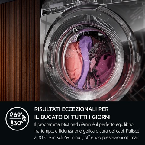 AEG LAVATRICE CARICA FRONTALE 11 KG CLASSE A-30% 1400 GIRI XLR7FH11YV MADE IN ITALY