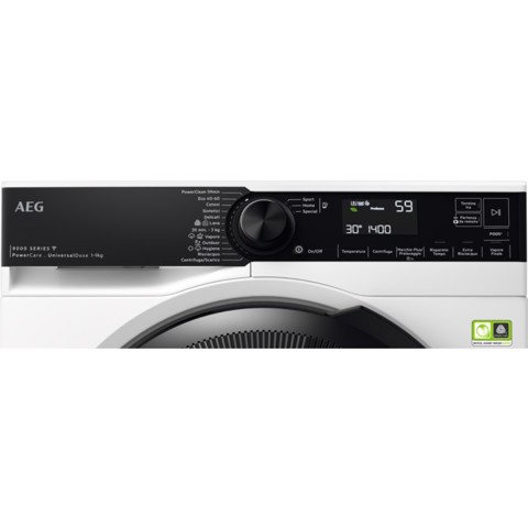 AEG LR8H94GBY lavatrice Caricamento frontale 9 kg 1400 Giri/min Bianco
