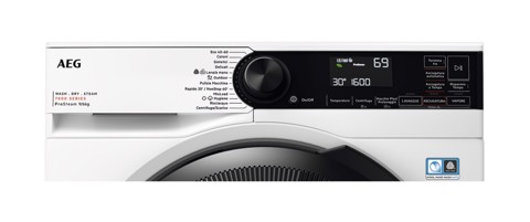 AEG LWR7D966OB lavasciuga Libera installazione Caricamento frontale Bianco D