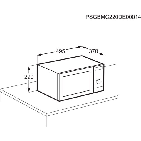 AEG MFB295DB Forno a microonde a libera installazione 28 8000 Litri