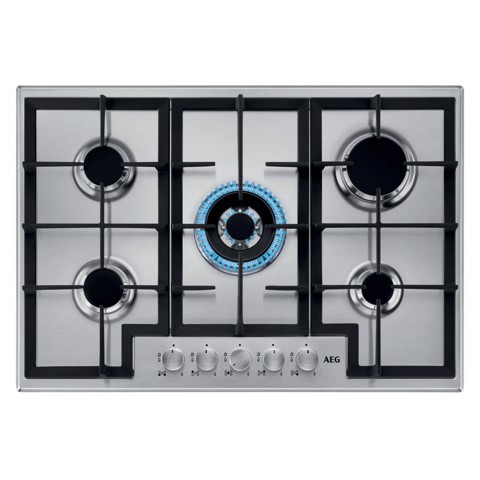 AEG Piano Gas Comandi Frontali 75 Cm HGB75400SM
