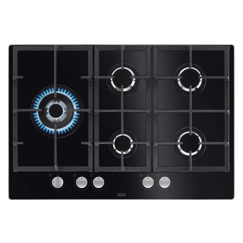 AEG Piano Gas Comandi Frontali 75 Cm HKB75820NB