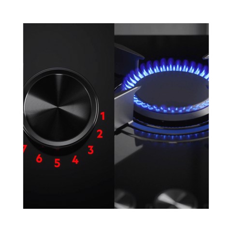 AEG Piano Gas+Induz. Comandi Frontali 90 Cm HDB95623NB