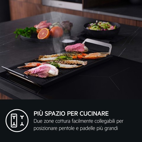AEG PIANO INDUZIONE BOIL&FRY SAPHIRMATT 60 CM TI64IB3BIZ
