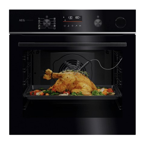 AEG Series 6000 Forno Incasso Steam Crisp (25%Vapore) + Pirolitico + Wifi Classe A++ 60 Cm TR6PB53FSB MADE IN EUROPE