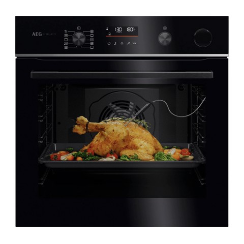 AEG Series 6000 Forno Incasso Steam Crisp (25%Vapore) + Pirolitico + Wifi Classe A++ 60 Cm TR6PB53FSB MADE IN EUROPE
