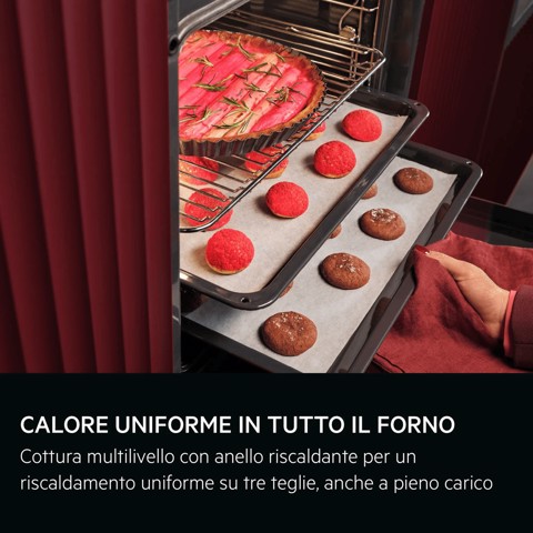 AEG Series 7000 Forno Incasso Steam Crisp (25%Vapore) + Pirolitico + Wifi Classe A++ 60 Cm TR7PB731ST MADE IN EUROPE