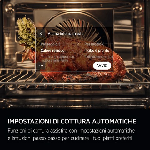 AEG Series 7000 Forno Incasso Steam Crisp (25%Vapore) + Pirolitico + Wifi Classe A++ 60 Cm TR7PB73FSB MADE IN EUROPE