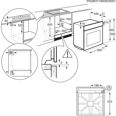 AEG Series 7000 Forno Incasso Steam Crisp (25%Vapore) + Pirolitico + Wifi Classe A++ 60 Cm TR7PB73FSB MADE IN EUROPE