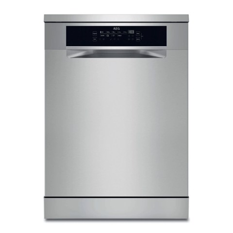 AEG Series 7000 Lavastoviglie Libera Installazione 60 Cm - Inox 14 Coperti Classe A 44 Dba MADE IN ITALY FFB76707PM