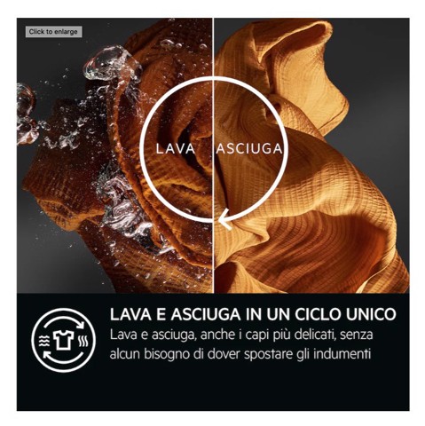 AEG Series 7000 LWR7D1174B lavasciuga Libera installazione Caricamento frontale Bianco D