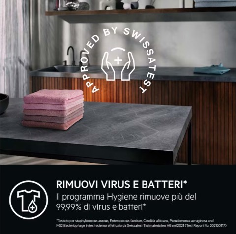 AEG Series 7000 ProSteam lavatrice Caricamento frontale 10 kg 1400 Giri/min Nero, Bianco